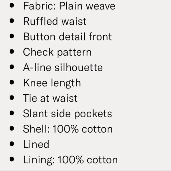 ❌SOLD❌English Factory checkered skirt - Picture 4 of 4